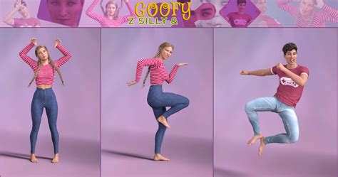 Z Silly And Goofy Pose Mega Set Daz 3d In 2021 Goofy Poses Goofy