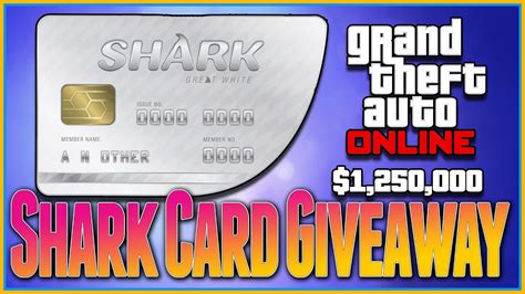 Shark cards include the great white shark and megalodon cash card. Gta 5 Online - $1,250,000 Shark Card Giveaway, Free Money, Free Shark Cards, Subscriber Giveaway ...