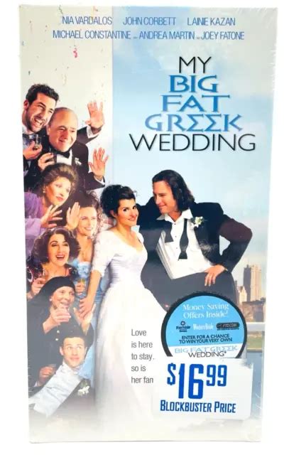 MY BIG FAT Greek Wedding VHS Film Comedy Movie BRAND NEW SEALED John