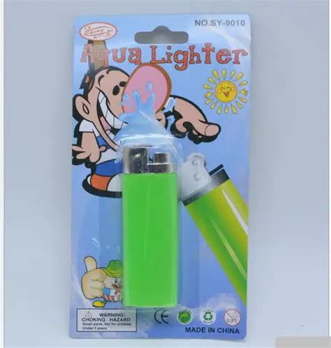 Buy Funny Party Trick Gag T Water Squirting Lighter Fake Lighter Joke Prank