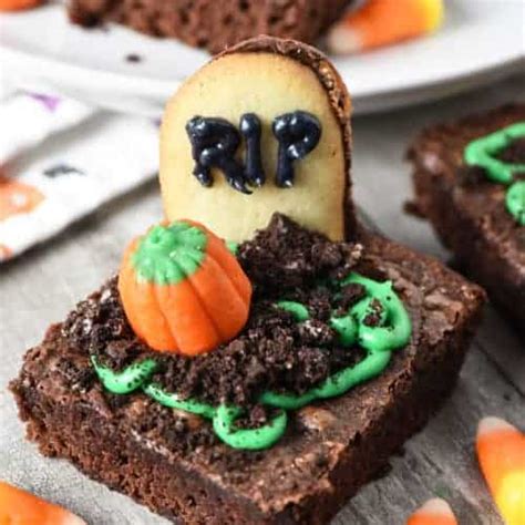 Spooky Graveyard Brownies For Halloween Adventures Of Mel