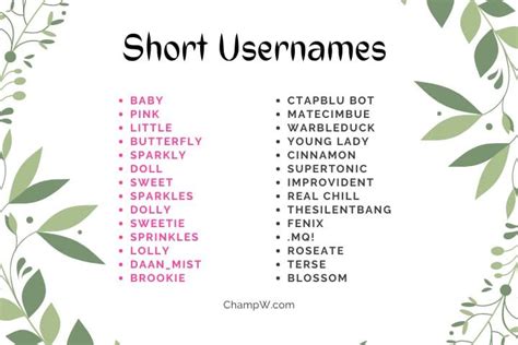 Short Usernames That Improve Your Online Presence