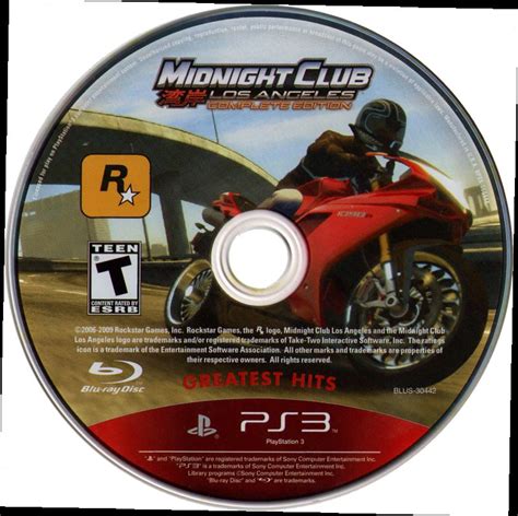 Midnight Club Los Angeles Complete Edition 2009 Playstation 3 Box