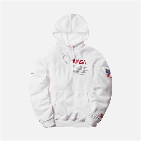 Men 3d printed nasa hoodies unisex sweatshirt hooded pullover. Heron Preston x NASA Hoodie - White / Orange