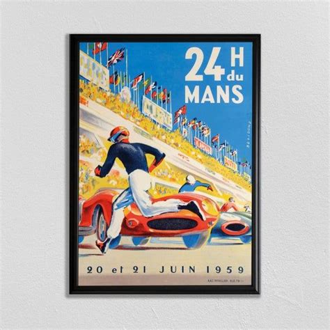 Fathers Day T Fathers Day Le Mans Racing Poster Affiche De