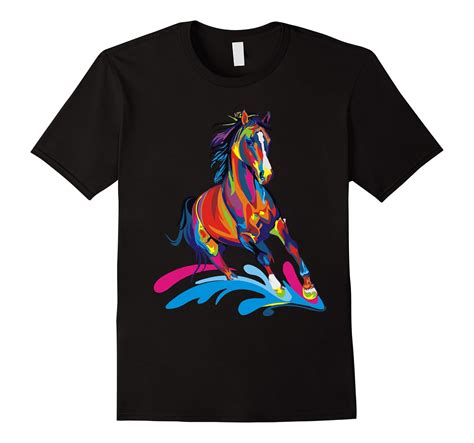 Horse Shirt Colorful Horse T Shirt For Horse Lovers Art Artvinatee