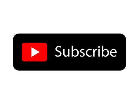 Black Free Youtube Subscribe Transparent Button Icon By Icon Design In