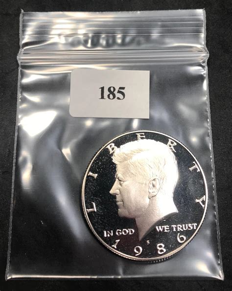 Lot 1986 S Proof Kennedy Half Dollar From Proof Set