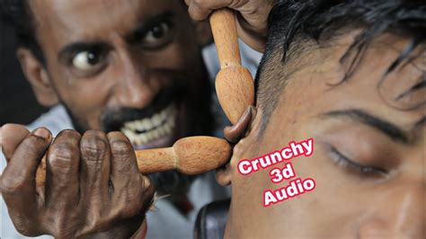 Asmr Neck Massage Ear Massage Head Massage With Crunchy Neck Crack Indian Barber 3d Asmr