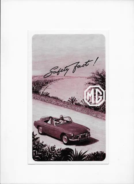 Mg Car Brochure Mg Mgb Mg Midget Mk Ii Mg Mg Magnette
