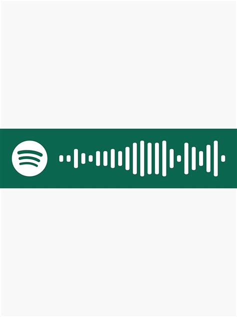 Perfect Ed Sheeran Spotify Code Sticker Sticker For Sale By