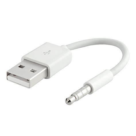 Insten 1936387 35mm Plug To Usb Cable For Apple Ipod Shuffle 345 Gen