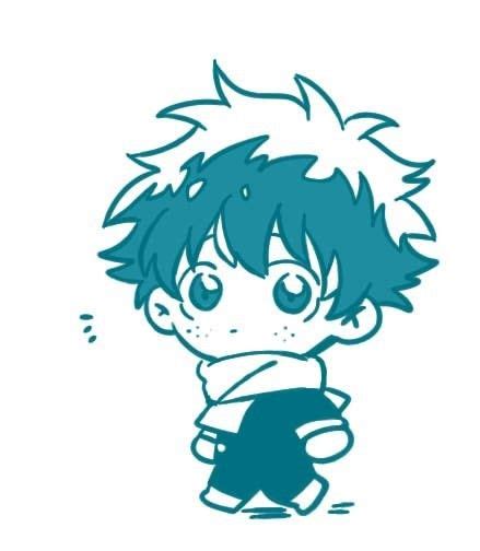 Midoriya Izuku Anime Chibi Cute Anime Character Drawings