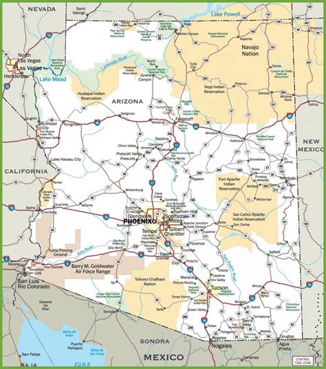 Map Of Tucson Arizona Hebstreits Sketches Printable Map Of Tucson