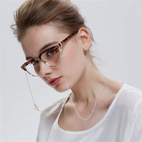 korean chic women retro glasses chain sunglasses neck string cord retainer strap eyeglasses