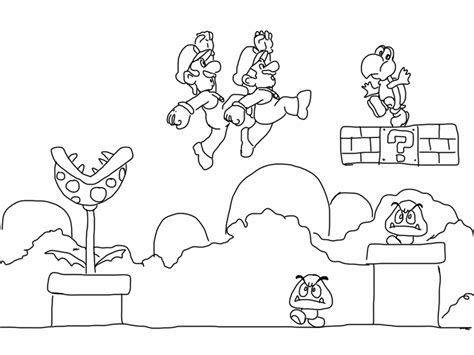 Online coloring pages featuring characters from classic video games are very popular among kids. Mario Coloring Pages - Free Coloring Pages Printables for Kids