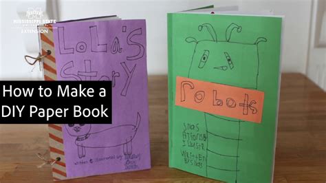 How To Make A Paper Book Youtube