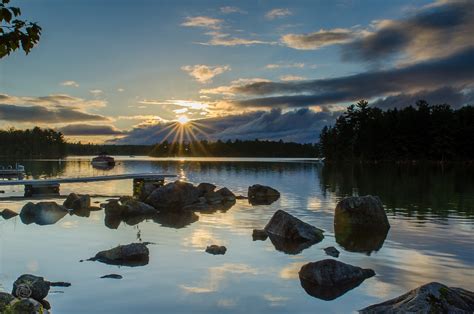 Camp Sunset 0717 Ambajejus Lake Maine Davewalshphotos Flickr