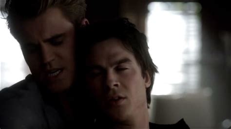 Stefan Stabs Damon And Kisses Elena The Vampire Diaries 4x05 Scene