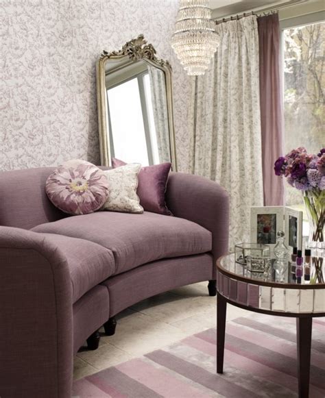 Chesterfield living room home furniture. Laura Ashley wallpaper - a perfect choice for living room ...