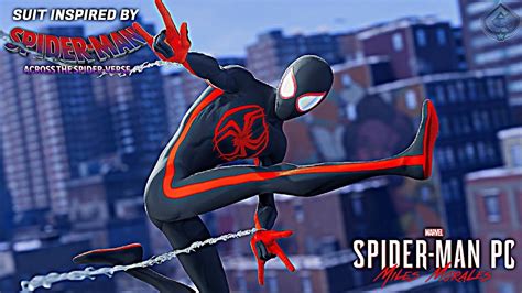 Spider Man Miles Morales New Across The Spider Verse Movie Suit Free