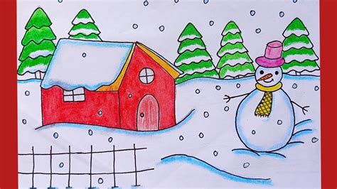Easy Winter Drawings For Kids