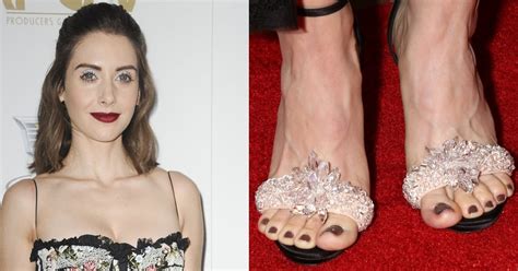 Alison Bries Exploding Toes In Crystal Heels At Producers Guild Awards