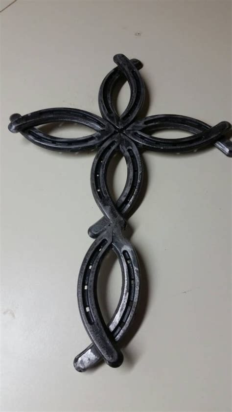 Cross Made From Horseshoes