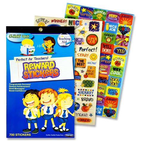 Reward Stickers Pack Of 700 Assorted Designs Abc School Supplies