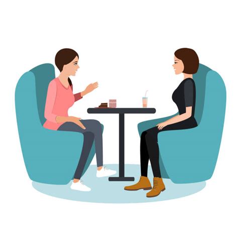 Two People Meeting Illustrations Royalty Free Vector Graphics And Clip Art Istock