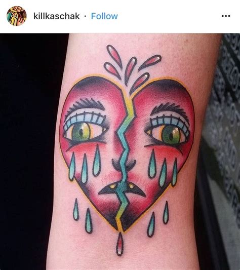Pin By Carrie S On Crying Heart Tattoos Watercolor Tattoo