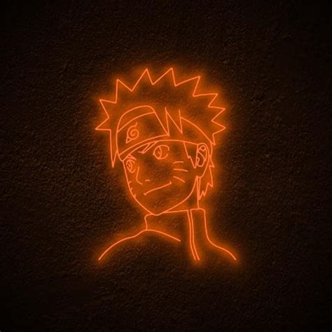 Naruto Neon Sign Anime Orange Neon Signs Neon
