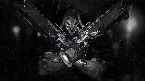 Download Reaper Overwatch Rain Video Game Overwatch Hd Wallpaper