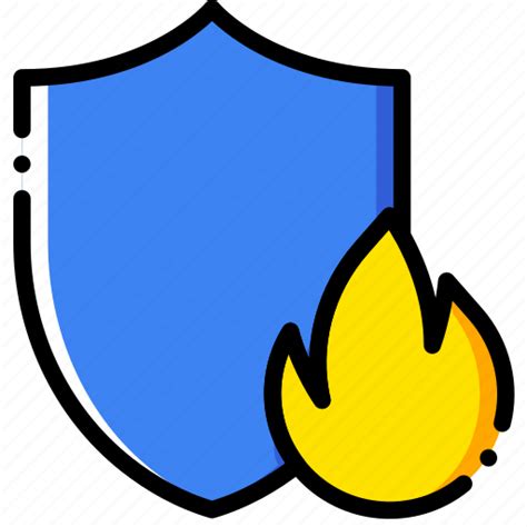Antivirus Firewall Safe Safety Security Yellow Icon Download On