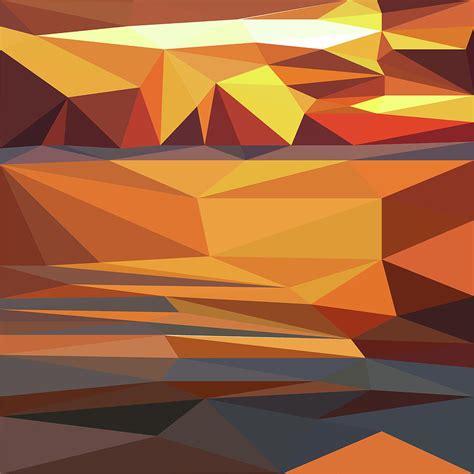 Abstract Pattern Geometric Triangle Mosaic Background Low Poly Style