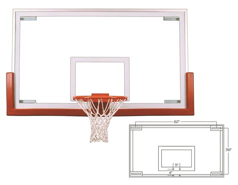 First Team Official Competition Glass Backboard Unbreakable 42 X 72 In