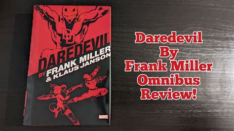 Daredevil By Frank Miller And Klaus Janson Omnibus Review Youtube