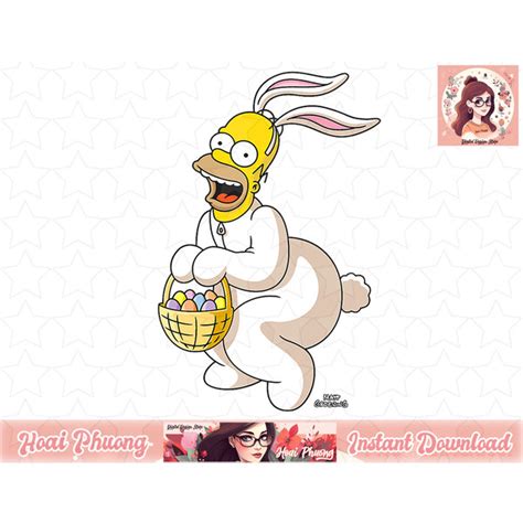 The Simpsons Homer Simpson Easter Bunny Png Instant Downloa Inspire Uplift