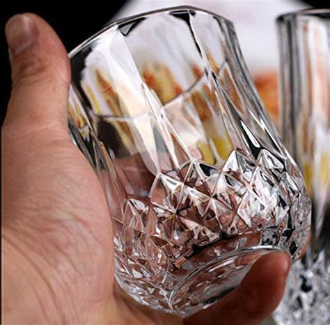 Vintage Crystal Old Fashioned Whisky Glasses Cut Glass Design Etsy