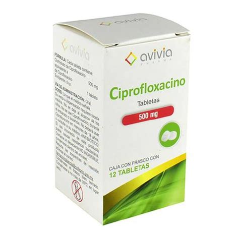 Ciprofloxacino 500mg Tab C12 Avi Fco
