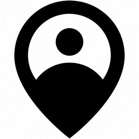 Location pin, map location, map pin, user location, user ...