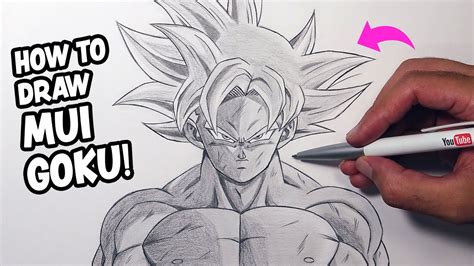 How To Draw Gokus Mastered Ultra Instinct Form Step By Step Youtube