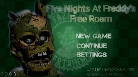 Five Nights At Freddys Free Roam By Fnaflordar43 Game Jolt