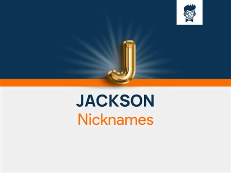 Jackson Nicknames 630 Cool And Catchy Names Brandboy