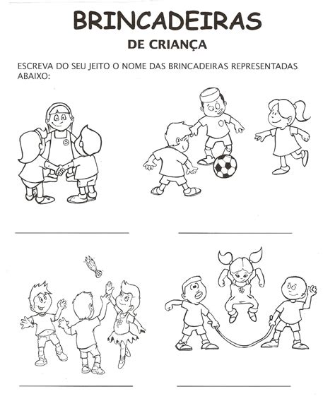 Atividades Sobre Brincadeiras Antigas E Atuais