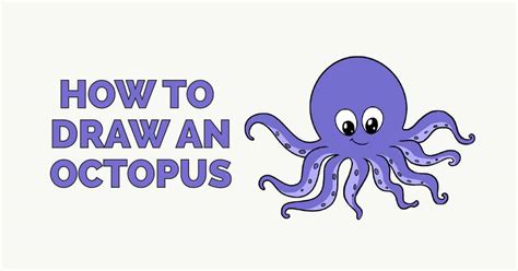 how to draw an octopus really easy drawing tutorial