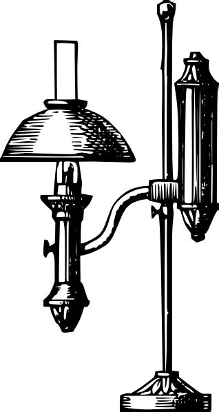 Antique Desk Electric Lamp Clip Art At Vector Clip Art