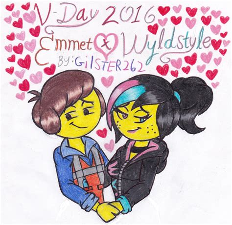 v day 2016 emmet x wyldstyle by gilster262 on deviantart