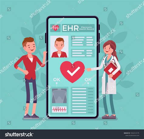 Electronic Health Record Ehr Digital Patient Stock Vector Royalty Free