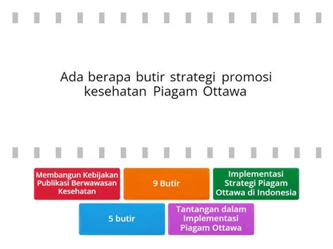 Strategi Promosi Kesehatan Piagam Ottawa Find The Match